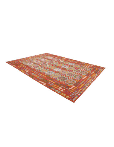 Tappeto Kilim Afghanistan 256x350 Rosso Terraco