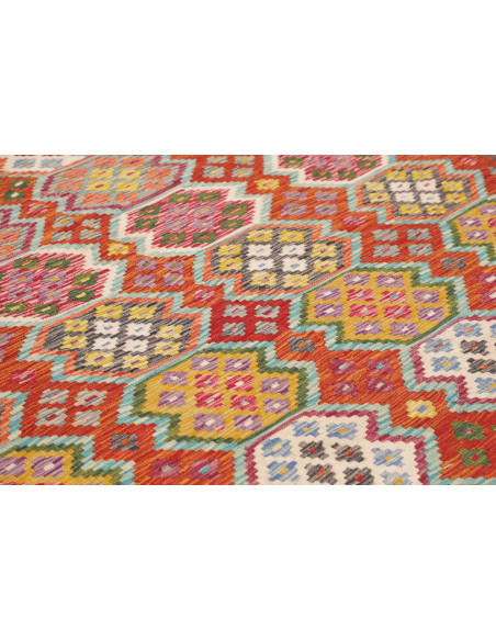 Tappeto Kilim Afghanistan 256x350 Rosso Terraco