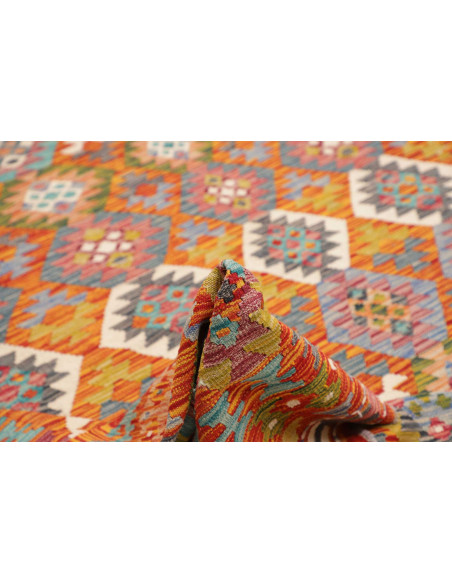 Tappeto Kilim Afghanistan 256x294 Arancione Ter