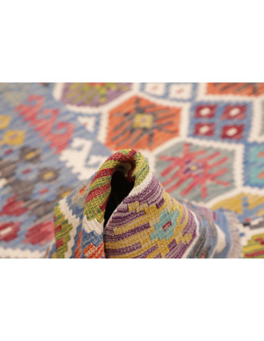 Rug Kilim Afghanistan 256x299 Blue Red Yellow G