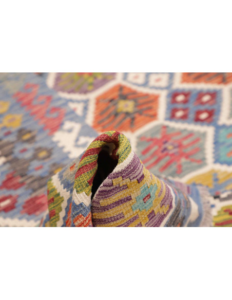 Rug Kilim Afghanistan 256x299 Blue Red Yellow G