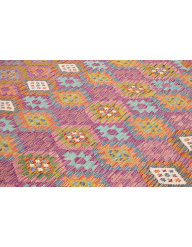 Rug Kilim Afghanistan 256x299 Purple Teal Orang