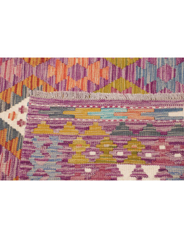 Rug Kilim Afghanistan 256x299 Purple Teal Orang