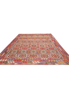 Tappeto Kilim Afghanistan 258x342 Rosso Bordeau 2