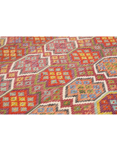 Rug Kilim Afghanistan 258x342 Red Burgundy Yell