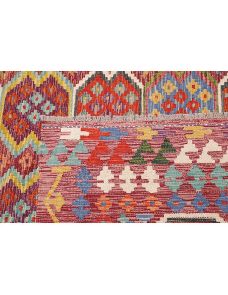 Rug Kilim Afghanistan 258x342 Red Burgundy Yell