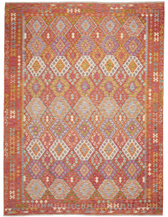 Tappeto Kilim Afghanistan 262x352 Rosso Terra A