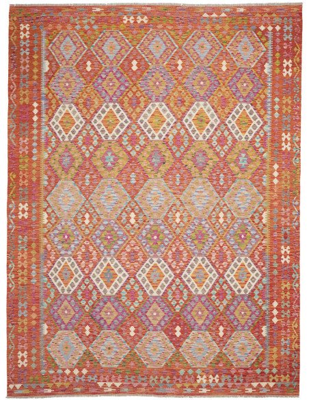 Tappeto Kilim Afghanistan 262x352 Rosso Terra A