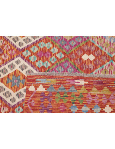 Tappeto Kilim Afghanistan 262x352 Rosso Terra A