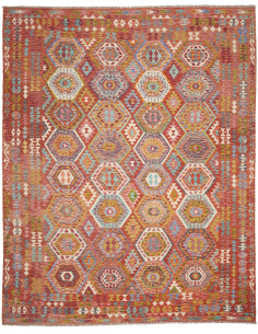 Tappeto Kilim Afghanistan 305x388 Rosso Ruggine