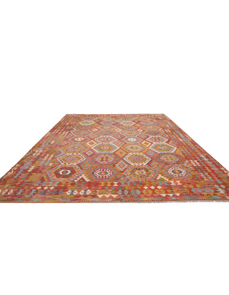Rug Kilim Afghanistan 305x388 Rust Red Sky Blue