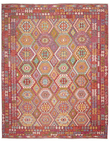 Rug Kilim Afghanistan 309x384 Magenta Red Ocher