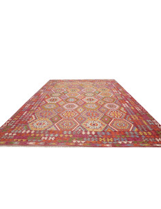 Tappeto Kilim Afghanistan 309x384 Rosso Magenta 2