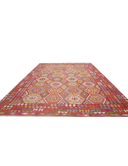 Rug Kilim Afghanistan 309x384 Magenta Red Ocher
