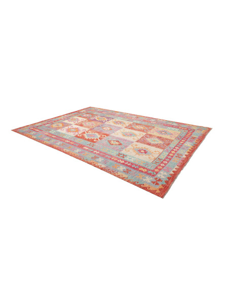 Rug Kilim Afghanistan 248x341 Red Orange Turquo