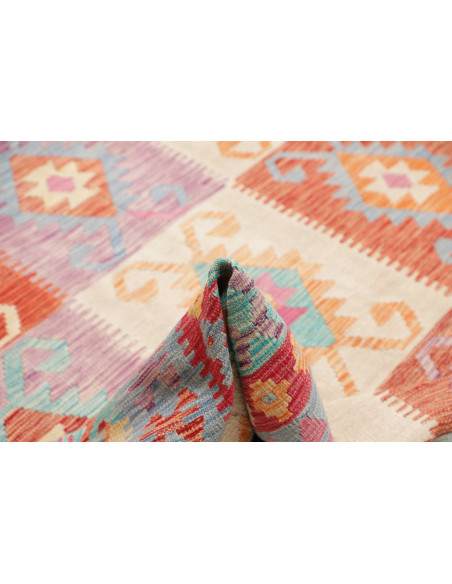 Tappeto Kilim Afghanistan 248x341 Rosso Arancio