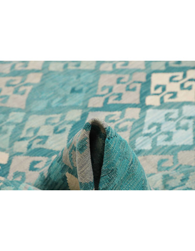 Rug Kilim Afghanistan 250x342 Turquoise Aquamar