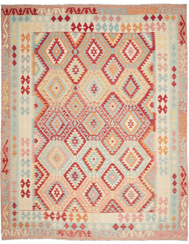 Rug Kilim Afghanistan 263x335 Cream Red Blue Li