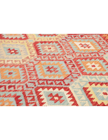 Rug Kilim Afghanistan 263x335 Cream Red Blue Li