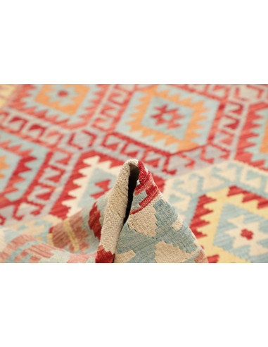 Rug Kilim Afghanistan 263x335 Cream Red Blue Li