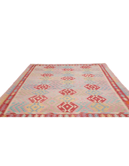 Rug Kilim Afghanistan 239x288 Light Pink Red Tu