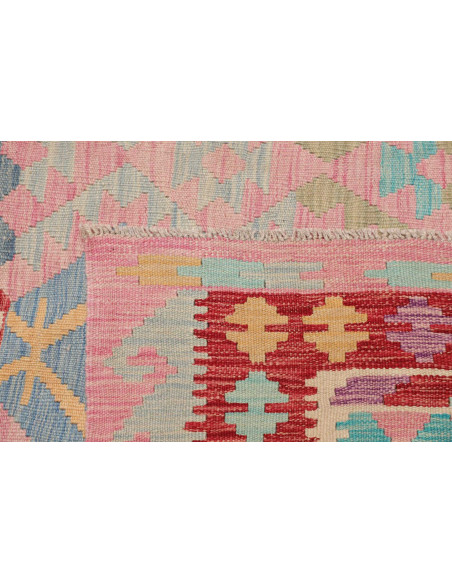 Rug Kilim Afghanistan 239x288 Light Pink Red Tu