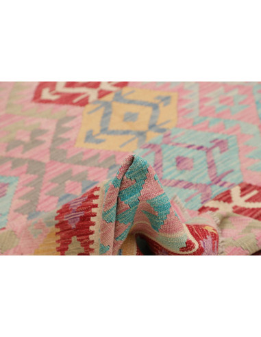Rug Kilim Afghanistan 239x288 Light Pink Red Tu