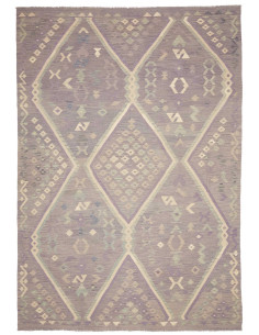 Tappeto Kilim Afghanistan 241x353 Lilla Lavanda
