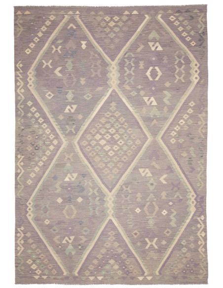 Tappeto Kilim Afghanistan 241x353 Lilla Lavanda