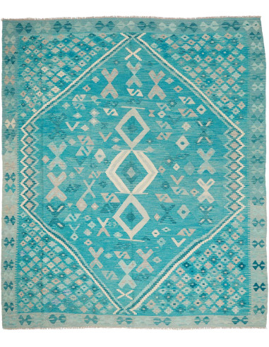 Rug Kilim Afghanistan 252x297 Turquoise Light G