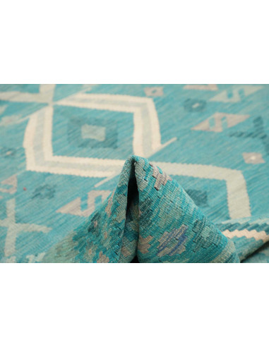 Rug Kilim Afghanistan 252x297 Turquoise Light G