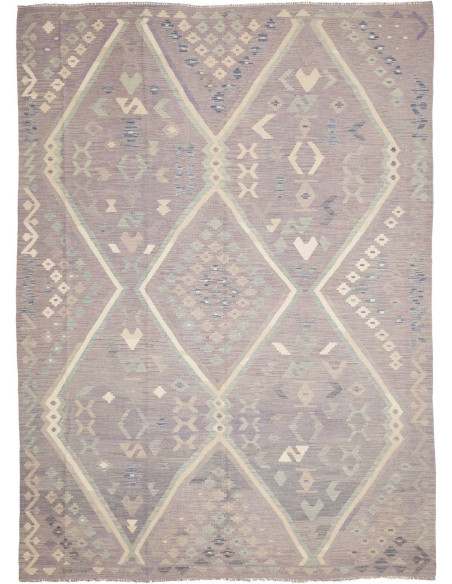 Rug Kilim Afghanistan 249x339 Lilac Grey Cream