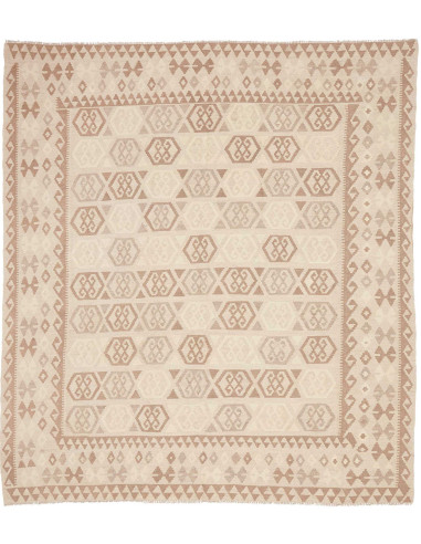 Rug Kilim Afghanistan 245x279 Beige Cream Light