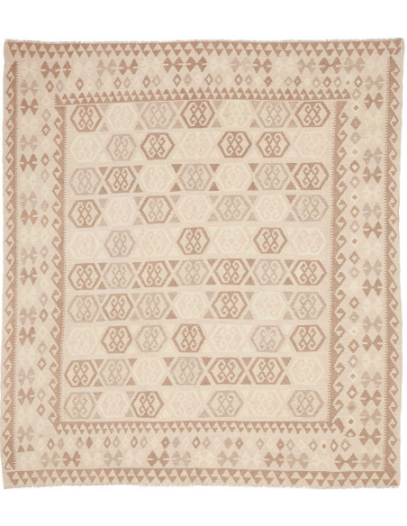 Rug Kilim Afghanistan 245x279 Beige Cream Light