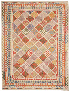 Tappeto Kilim Afghanistan 263x353 Beige Crema T