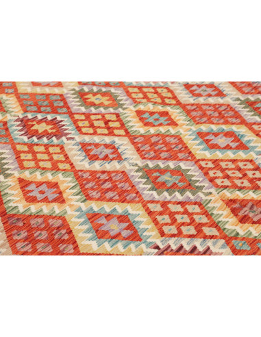 Rug Kilim Afghanistan 255x343 Red Orange Blue Y