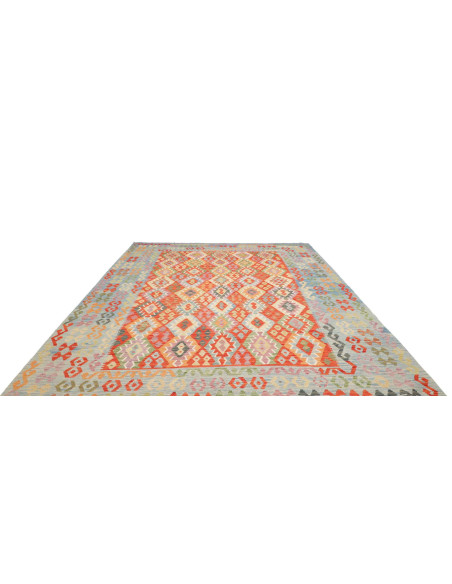 Tappeto Kilim Afghanistan 256x353 Azzurro Coral
