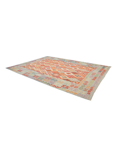 Tappeto Kilim Afghanistan 256x353 Azzurro Coral