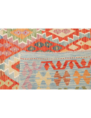 Rug Kilim Afghanistan 256x353 Light Blue Coral