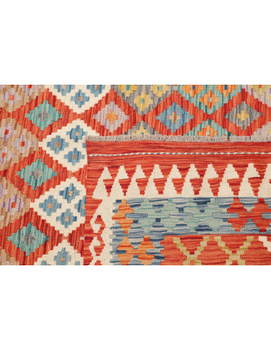 Tappeto Kilim Afghanistan 289x372 Rosso Terraco