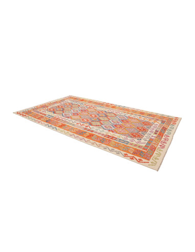 Rug Kilim Afghanistan 198x338 Orange Beige Red