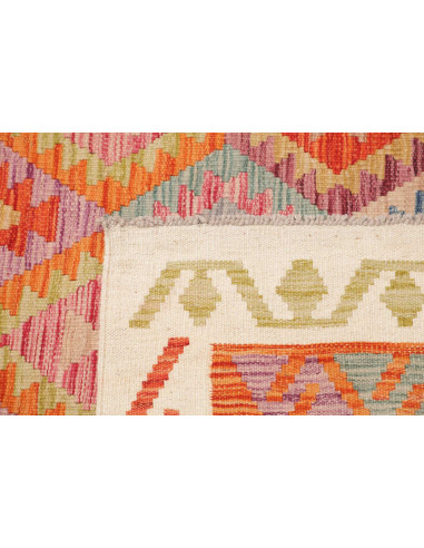 Tappeto Kilim Afghanistan 198x338 Arancione Bei