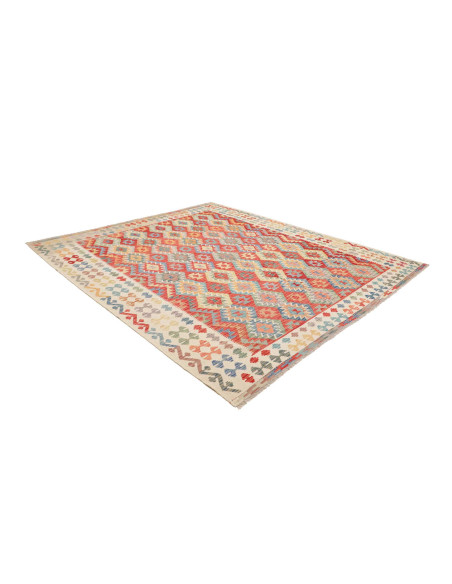 Tappeto Kilim Afghanistan 255x288 Rosso Crema B