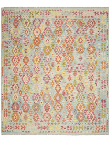 Tappeto Kilim Afghanistan 254x297 Azzurro Celes