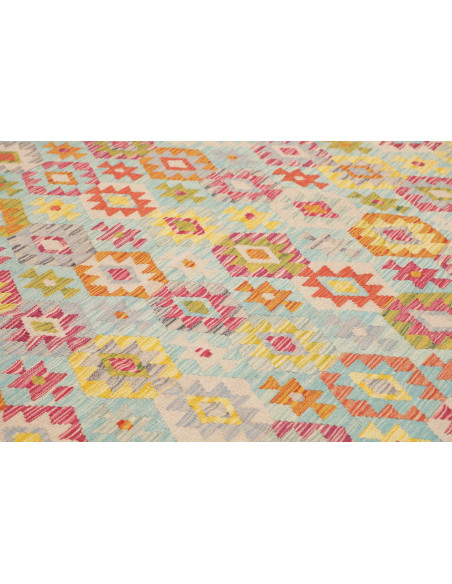 Tappeto Kilim Afghanistan 254x297 Azzurro Celes