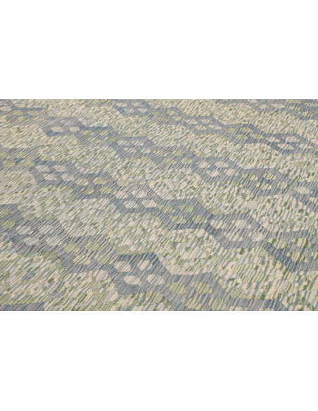 Tappeto Kilim Afghanistan 259x365 Azzurro Verde