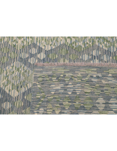 Tappeto Kilim Afghanistan 259x365 Azzurro Verde