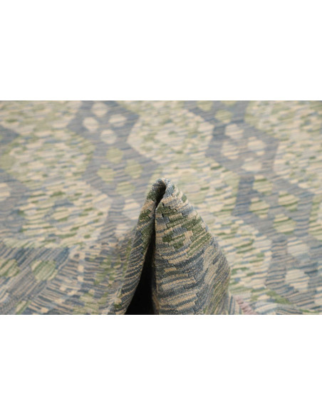Tappeto Kilim Afghanistan 259x365 Azzurro Verde