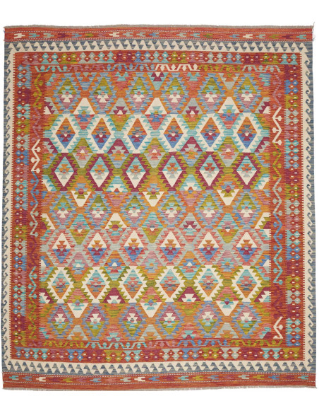 Rug Kilim Afghanistan 261x295 Rust Orange Turqu