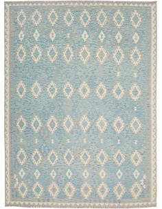 Tappeto Kilim Afghanistan 266x352 Blu Azzurro C